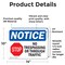 Signmission No Trespassing Or Through Traffic Sign, Vinyl Decal, 14in W x 10in L, 2PK OS-2PACK-NS-D-1014-L-14962 - alternate 6